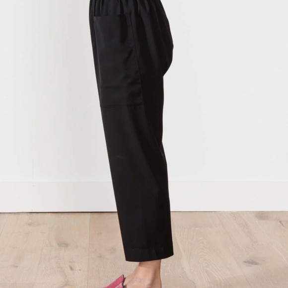 Sofie D'Hoore black wool crepe punch pant trouser 38 S M - Picture 5 of 11
